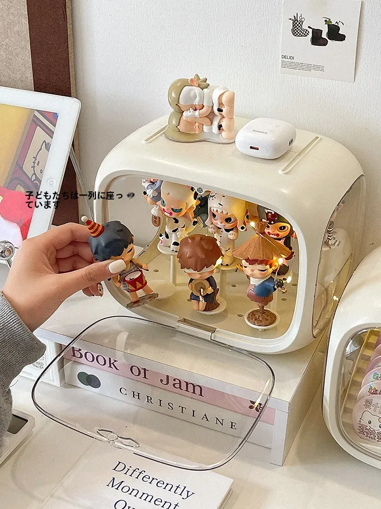 アクリル製透明階段式フィギュア展示ラック：ゲームソフト収納に最適な収納構造とは
