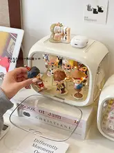 アクリル製 透明階段式フィギュア展示ラック【デスクトップ収納・コレクション用】