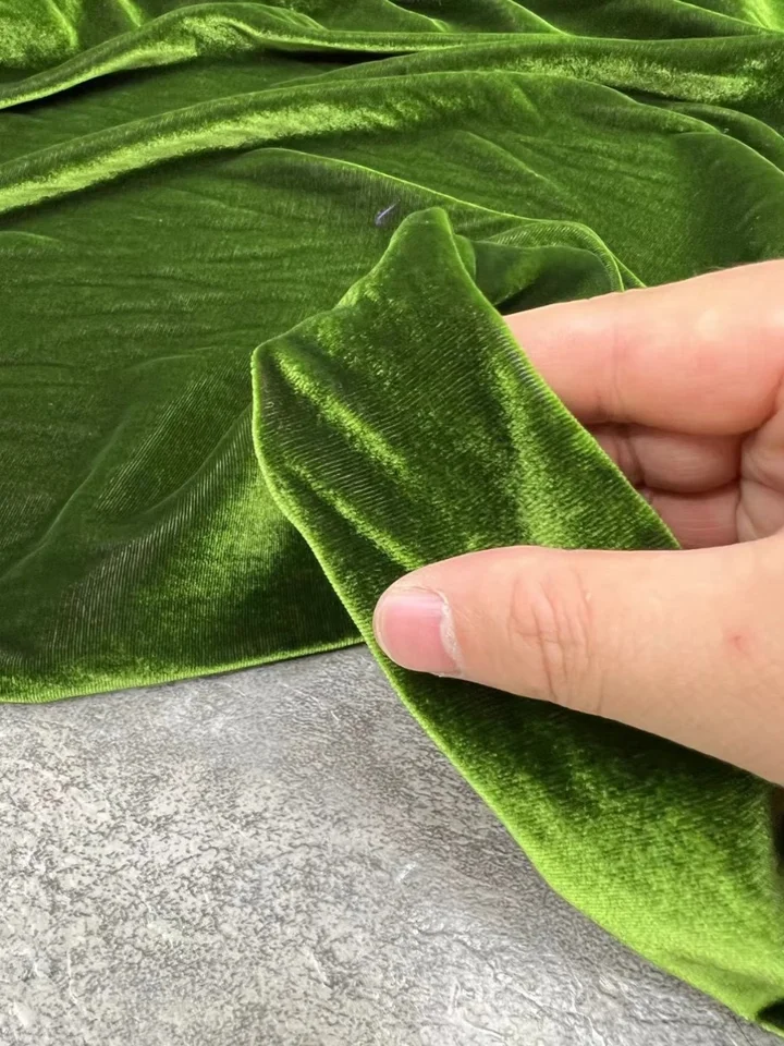 春秋用無地エラスティックシルクジョーロン生地【高級ドレス用】
