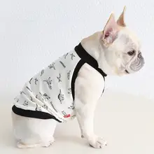 春夏用 ペット用 吊り下げタイプの通気性あるチェック柄コットンシャツ【太め犬用】