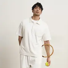ZINGCHEN ポケット付き メンズポロシャツ【夏用・ショートスリーブ・スポーティスタイル】