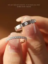 銀製ダイヤモンドリング【カップル用・高級感・婚約指輪】（セットアップ対応）