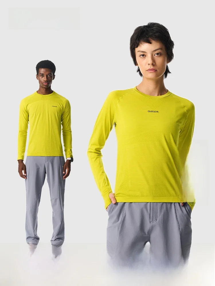 厚手トレーナーの実用性：outopia 美利奴羊毛製長袖Tシャツの機能性と着心地