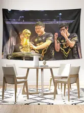タペストリー ポスター UZI 簡自豪 eスポーツ 引退記念 応援 インテリア 壁掛け