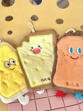 かわいいカートゥーンデザインの厚手ハンドタオル【子供用・キッチンや洗面に最適】