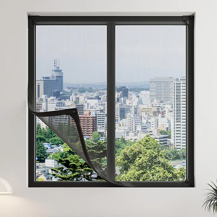 磁気吸着式 蚊よけインビジブルネット【簡易自装・家庭用・マジックテープ付き】