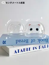 可愛い猫デザインのダブルウォールグラス【実用的な誕生日ギフト】