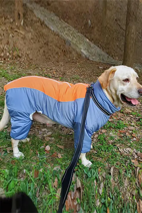 犬用秋冬用厚手全身保温コート【四足タイプ・中大型犬用】