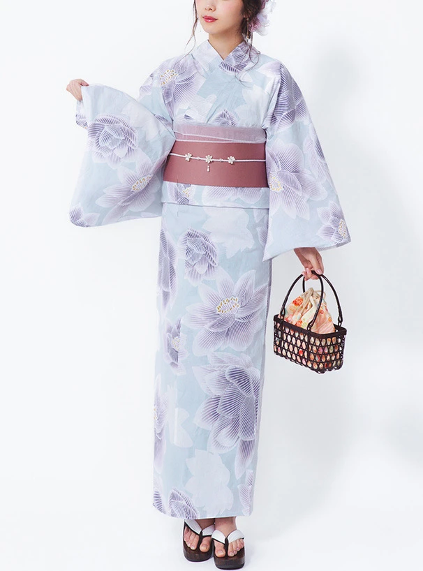 和風浴衣ドレス：純綿素材の花火大会向け着物スタイルバスローブ