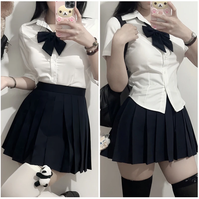 女性用JKスタイル長袖トップス：グレーのスリムデザインが通勤と制服シーンで活躍