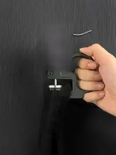 ブラックストライプの透け感あるシフォン生地【高級感・ドレープ感・DIY用】