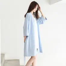 ワッフル生地の薄手カップル用ショートバスローブ【吸水性・通気性・女性用・春秋対応】（セットアップ対応）