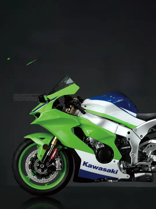 川崎Ninja ZX10Rモーターサイクル【フィギュアモデル・免接着分色】