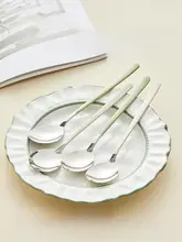 CAROTE ロングスプーン ステンレス製 食品グレード 韓国風 おしゃれ スイカ ヨーグルト 家庭用 マイスプーン