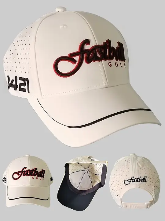 fastball ゴルフキャップ【男女兼用・紫外線防止・通気性メッシュ・アウトドア用】