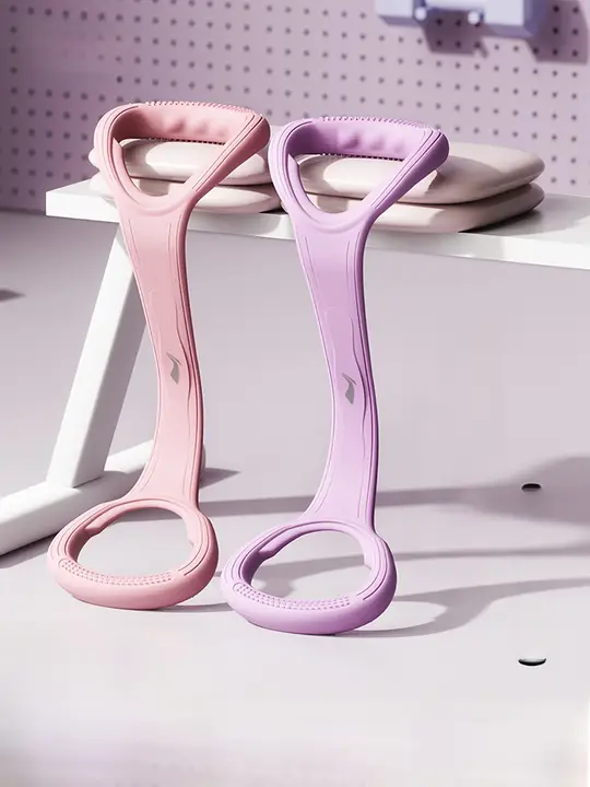背中を伸ばすのに最適！シンプルなデザインのトレーニング用弾性バンド【家庭用・女性向け・開背ストレッチ】