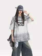 夏用コットン半袖Tシャツ【アメリカンスタイル・大きめシルエット・ウォッシュ加工】