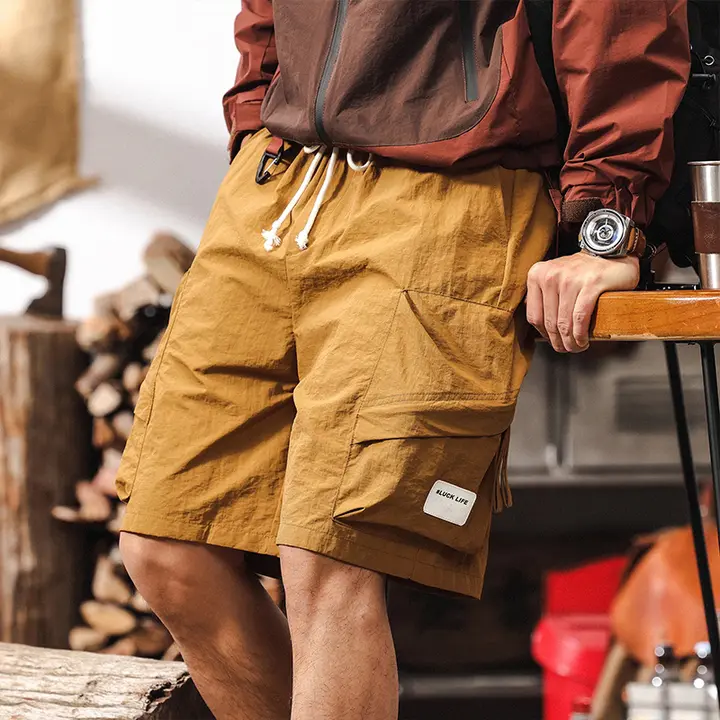 ハーフパンツ メンズ カーゴショーツ アメカジ ヴィンテージ 接触冷感 速乾 機能性 タクティカル ルーズ アウトドア 夏