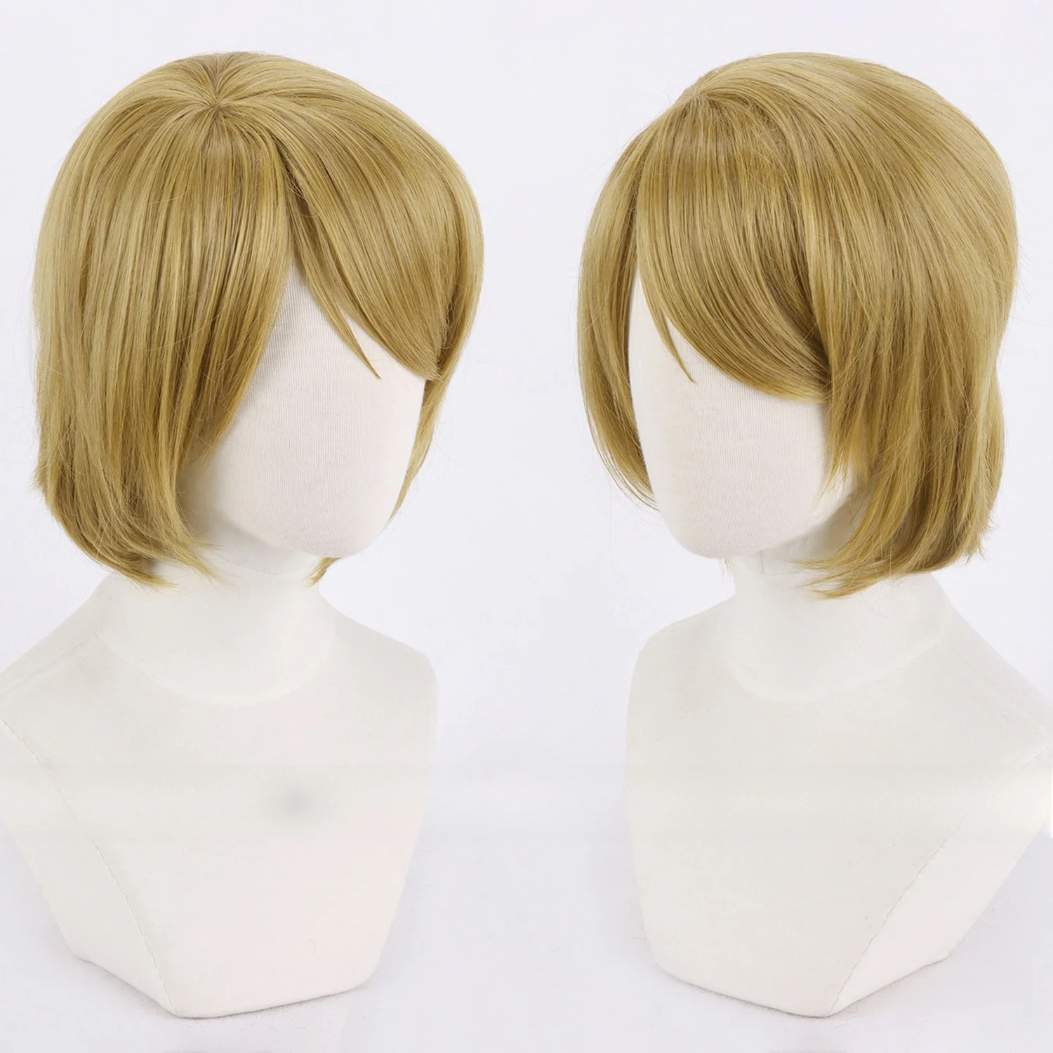 青色ショートウィッグ小泉花陽風：くろほうし風のコスプレファッションで万聖節を楽しむ