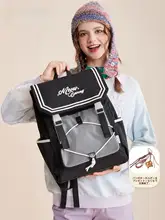 通学リュック レディース シンプル 大容量 PC収納 A4対応 デイパック 女子中高生 デイリー「meowbunny」
