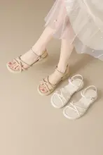 快適で美しい！女性用フラットサンダル【夏用・柔らかいソール・低ヒール】