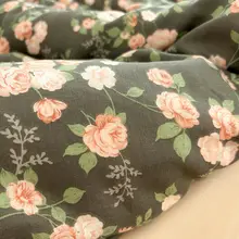 ダブルレイヤーのコットンベッドシーツ【フラワープリント・純綿・掛け布団カバー対応】（セットアップ対応）