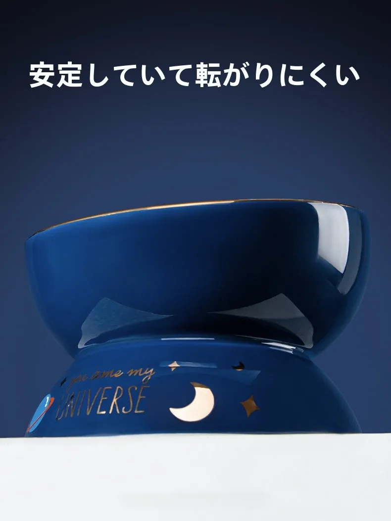 猫用セラミック高脚ボウルの選び方：斜口・防倒れ設計が水分補給を促進