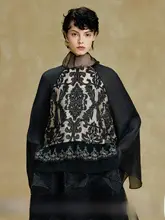 欧風刺繍デザインのトップス【シンプルでおしゃれ・秋向け】