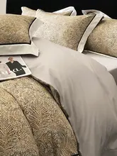 高級感ある印花デザインのテンセルコットンフリース四点セット【秋冬用・保温性・厚手】