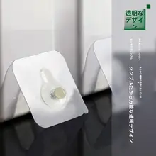 強力粘着フック付き壁掛け吸盤【キッチン用・穴あけ不要・無痕タイプ】