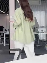 薄手のアイスシルク日焼け防止シャツ【夏用・女性・チュニックスタイル・シフォンカーディガン】