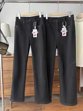 大人カジュアルなストレートデニムパンツ【4方向ストレッチ・すっきりシルエット・ハイウエスト】