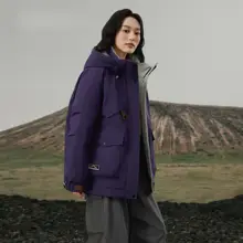 男女兼用秋冬用ダウンコート【フード付き・保温・アウトドア向け】