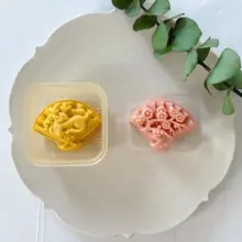 梅花鹿形状の緑豆ケーキ型【中秋節用・50gサイズ・扇形デザイン】