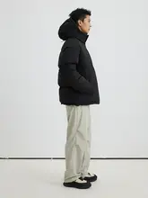 Vermicell メンズ ダウンジャケット【白鹅绒320g・フード付き・防寒仕様】
