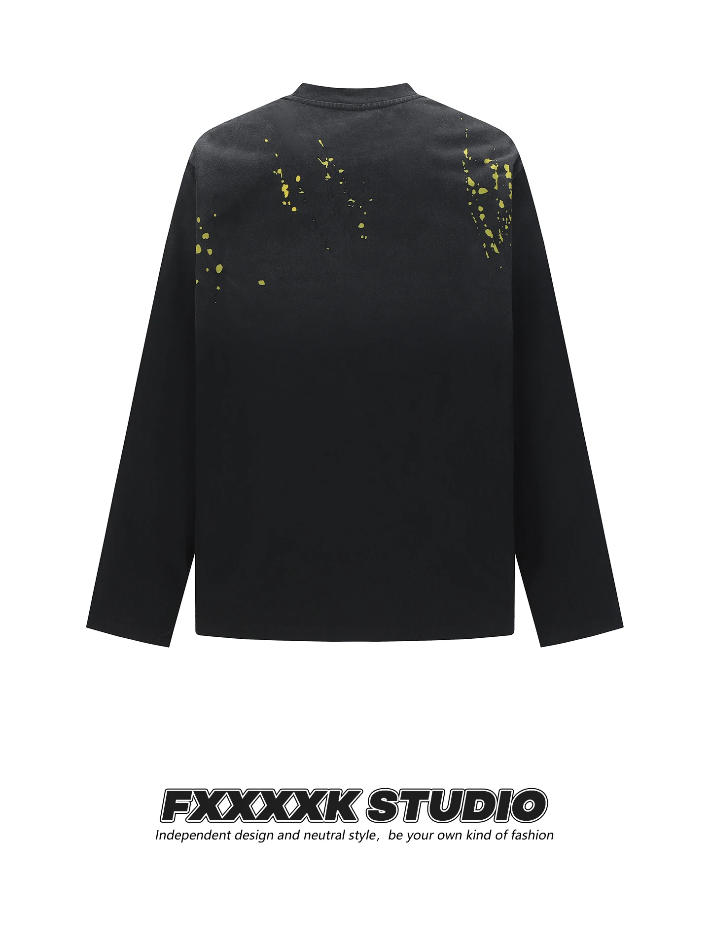デザイン性のあるコットン製短袖Tシャツ：ヒップホップスタイルのダメージ加工と皺感を実現