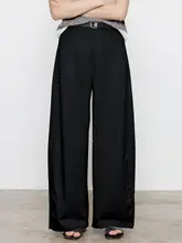 夏用テンセル素材ワイドパンツ【レトロスタイル・通勤・フィット】