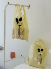 カートゥーン犬デザインのエコバッグ【携帯・折りたたみ可能・スーパー用】