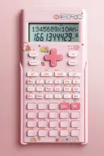 得力 科学計算機【大学生向け・多機能・ピンク・可愛いデザイン】