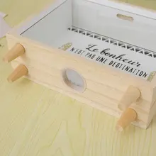 透明な大容量コイン貯金箱【木製・子供用・インテリア装飾用】