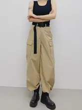 夏用 薄手ハイウエスト レディースストレートワイドパンツ【カジュアル・アメリカンスタイル・ビンテージ】