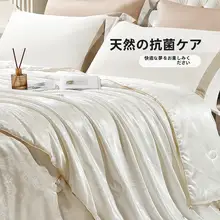FUANNA 厚手のシルク製ふとん【冬用・春秋対応・二合一タイプ・ダブルサイズ】（セットアップ対応）