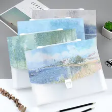 おしゃれな油絵デザインのオルガン収納バッグ【大容量・分類整理用・持ち手付き】