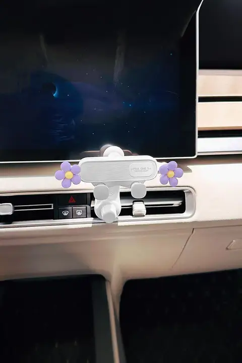 車載スマホホルダー【エアコンダクト取り付け・360度回転・ユニバーサル対応】