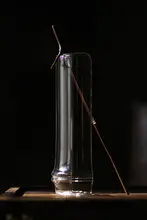 高級ガラス製 竹風透明茶さじセット【2〜3点セット・茶道用】