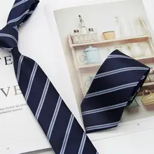ストライプネクタイ付き学生風赤色制服シャツ【ベーシックデザイン・学院スタイル】