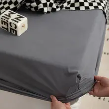 高級感ある100sコットンサテン仕上げのマットレス保護カバー【加高対応・寮用・家庭用】