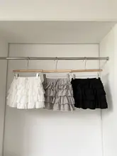 高腰デザインのふんわりケーキスカート【甘い雰囲気・女性用・シンプルコーデ】（セットアップ対応）