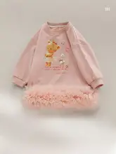 女の子用ラウンドネックワンピース【シンプル・ゆったり・秋用】