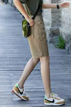 カーキ色のワークショートパンツ【夏用・軽量・大きいサイズ】（セットアップ対応）